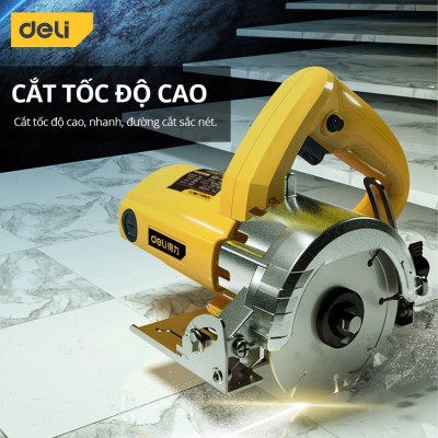 Máy Cắt Đá Deli, Công Suất Mạnh Mẽ 1250W, Động Cơ Lõi Đồng Giảm Tiếng Ồn, Sử Dụng Ổn ĐỊnh, Bền Bỉ DL6352