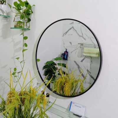 Gương Soi Kibath Tròn D50cm Khung Hợp Kim Nhôm KB137