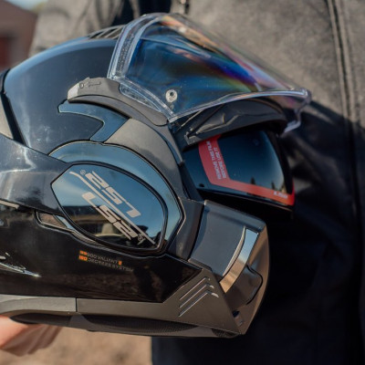 MŨ BẢO HIỂM FULLFACE 2 KÍNH LS2 FF900 VALIANT II LẬT HÀM 180 ĐỘ - GARA20