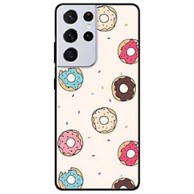 Ốp lưng dành cho Samsung S21 - S21 Plus - S21 Ultra mẫu Họa Tiết Bánh Donut