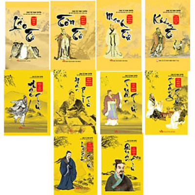 Sách - Chư Tử Tinh Tuyển - Lão Tử, Tôn Tử, Mạnh Tử, Khổng Tử, Mặc Tử, Hàn Phi Tử, Tuân Tử, Trang Tử, Liệt Tử, Quản Tử - Combo 10 Cuốn - Khang Việt Book