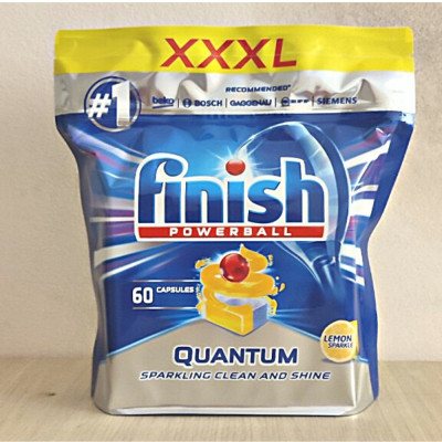 Viên rửa bát Finish Quantum 60 viên hương thường
