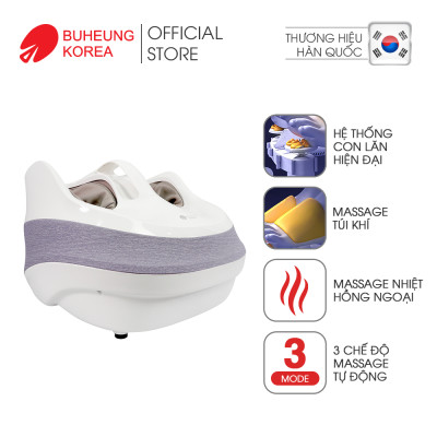 Máy massage chân tự động Buheung MK-417, massage nhiệt hồng ngoại, massage túi khí, bảo hành chính hãng