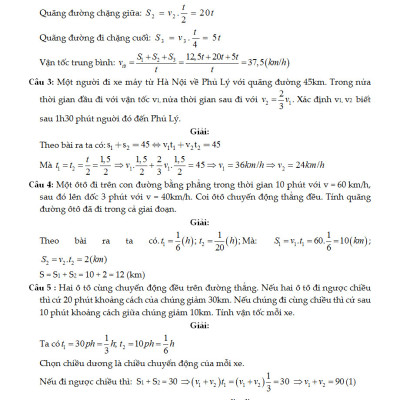 Tuyệt Kỹ Các Thủ Thuật Giải Nhanh Vật Lý 10 - KV