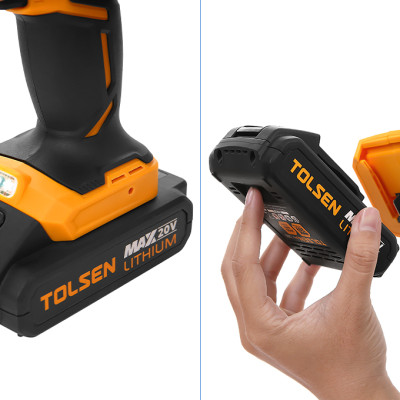 MÁY KHOAN PIN 2 TỐC ĐỘ 10MM 20V (2 PIN) TOLSEN 79033- HÀNG CHÍNH HÃNG