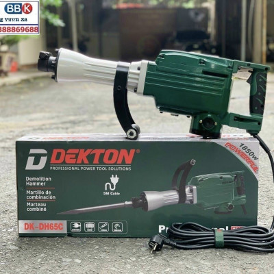 Máy Chuyên Đục Bê Tông DEKTON 30 Ly DK-65c (30mm-1850w) Tặng 2 Mũi Đục 2022 New 100% Siêu Khoẻ (Bảo Hành 12 Tháng)
