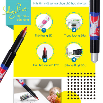 Vỉ bút bi ký STABILO beCrazy hình graffiti + Tặng kèm hộp (BCC-GFT)