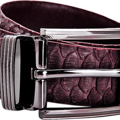 Thắt Lưng Nam Da Trăn VIP Bản Lớn Đầu Kim Huy Hoàng HT4338 - Nâu