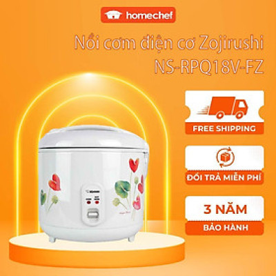 Nồi cơm điện cơ Zojirushi 1.8L NS-RPQ18V-FZ, công suất 485W, sản xuất tại Thái, bảo hành 3 năm | HÀNG CHÍNH HÃNG
