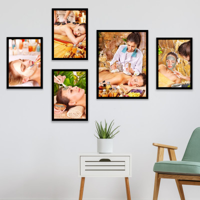 Bộ Ảnh Treo Tường Trang Trí Tiệm Spa, Cửa Hàng Chắm Sóc Da, Làm Đẹp Tặng Kèm bộ ảnh như hình mẫu, đinh treo tranh và sơ đồ treo PGC293