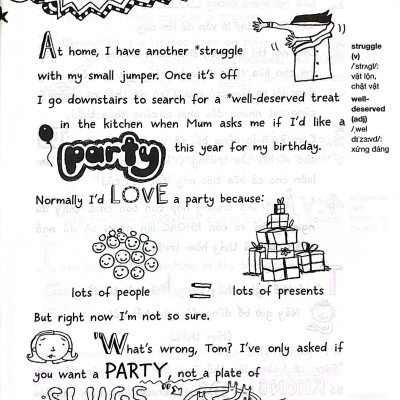 Sách - Thế Giới Tuyệt Vời Của Tom Gates - Sinh Nhật Tưng Bừng - A Birthday To Remember