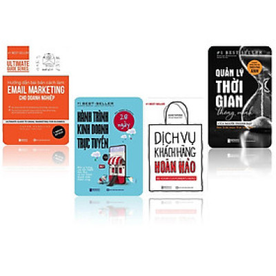 bộ sách kinh doanh bán hàng ( Dịch vụ khách hàng hoàn hảo - 28 ngày hành trình kinh doanh trực tuyến - Quản lý thời gian thông minh của người thành đạt  -  Hướng dẫn bài bản cách làm EMAIL MARKETING cho doanh nghiệp )t