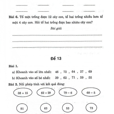 Sách - 100 Đề Kiểm Tra Định Kì Toán 2 - Tập 1 - Có Đáp Án Và Lời Giải (Biên Soạn Theo Chương Trình Giáo Dục Phổ Thông Mới)