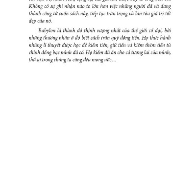 Người Giàu Nhất Thành Babylon (Bìa Cứng - KV) 	