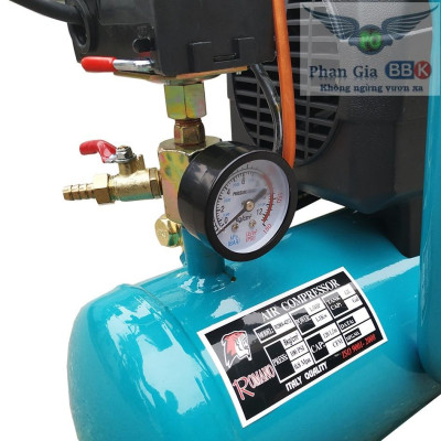 [chính hãƞg] Máy Nén Khí Có Dầu Liền Trục 1.5HP Romano 12L, 100% Dây đồng, Bảo hành 1 năm