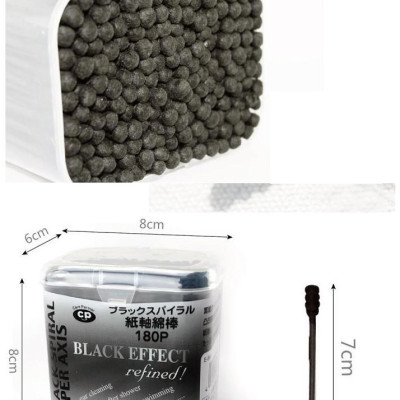 Set 02 Hộp tăm bông lấy ráy tai Than hoạt tính 180P - Hàng nội địa Nhật Bản