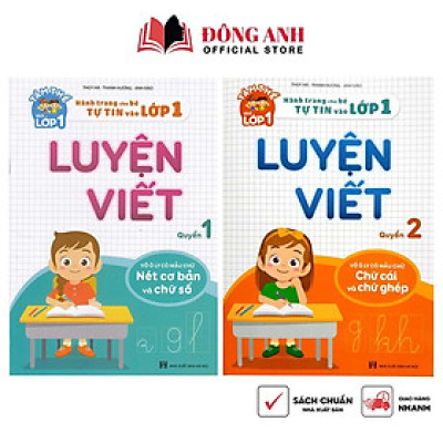 Sách - Combo 2 quyển Luyện Viết - Hành trang cho bé tự tin vào lớp 1