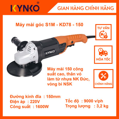 Máy mài 150 - KD78 cầm tay chất lượng chính hãng Kynko S1M- KD78 -150 # 6781