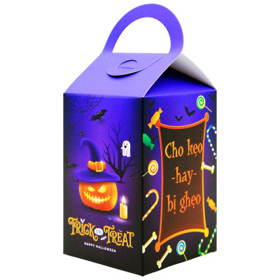 Hộp Kẹo Halloween - 6 x 6 x 9 cm - The Sun