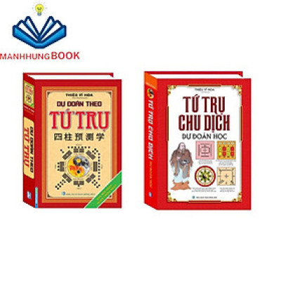 Sách- Combo 2c-Dự đoán theo tứ trụ(bìa cứng tái bản 2019) +Tứ trụ chu dịch dự đoán học (bìa cứng)