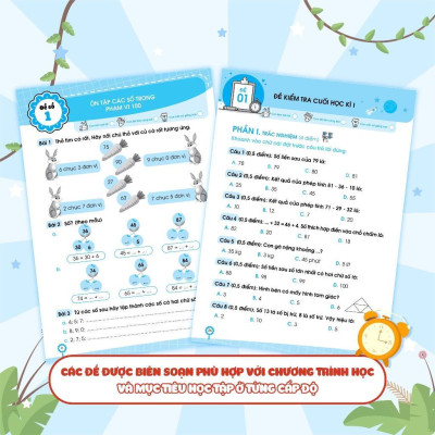 Sách - Đề Ôn Luyện Và Tự Kiểm Tra Toán Lớp 2 - Tập 1 - Megabook