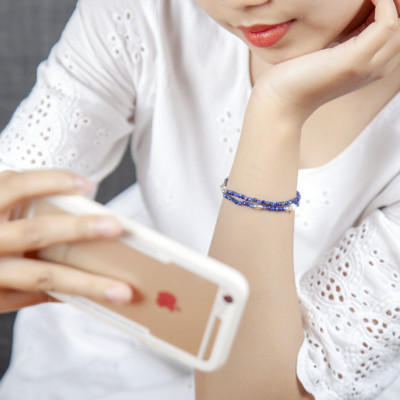 Vòng phong thủy Ngọc lưu ly Lapis (đôi) VT081