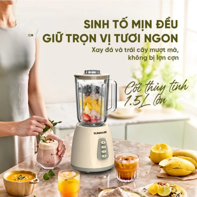Máy xay sinh tố đa năng SHD5331, Dung tích 1.5L - 2 cối đa năng - Xay sinh tố, Xay thịt - Công suất 350W - Hàng chính hãng
