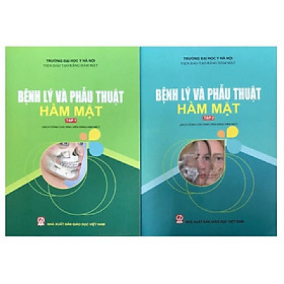 Sách - Combo Bệnh Lý Và Phẫu Thuật Hàm Mặt Tập 1- Tập 2 Dùng cho sinh viên răng hàm mặt (DN)