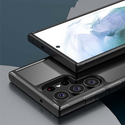 Ốp lưng chống sốc cho Samsung S23 ultra 5G / S23 Plus trong suốt viền mầu - hàng chính hãng 