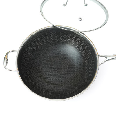 Bộ chảo CHIÊN XÀO iNox Blackcube 30cm