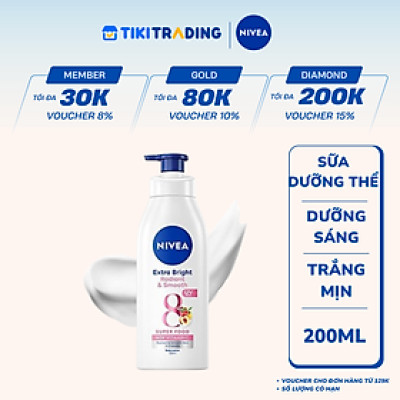 Sữa Dưỡng Thể NIVEA Extra Bright Dưỡng Sáng Da | Mịn Da (350 ml)