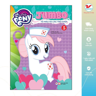 Sách - Tô Màu My Little Pony Jumbo Tô Màu Và Các Trò Chơi - Chọn Lẻ 8 Tập - Tân Việt Books