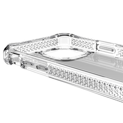 Ốp Lưng dành cho iPhone 13/13 Pro/13 Pro Max ITSKINS Hybrid // Clear Antimicrobial - Hàng Chính Hãng