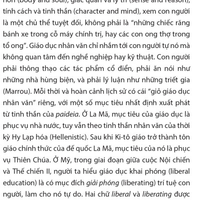 Biện hộ cho một nền giáo dục khai phóng