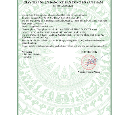 Bộ 4 Sản Phẩm Trà Định Áp Thảo Dược