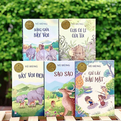 Những truyện hay viết cho thiếu nhi của tác giả Vũ Hùng: Con culi của tôi, Bầy voi đen, Giữ lấy bầu mật, Sống giữa bầy voi, Sao sao (NXB Kim Đồng)