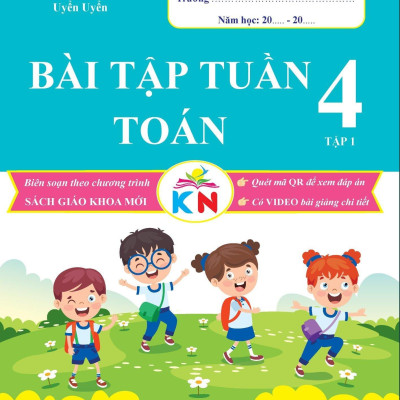 Sách Combo Bài Tập Tuần Toán và Tiếng Việt Lớp 4 - Tập 1 - Kết Nối Tri Thức Với Cuộc Sống (2 cuốn)