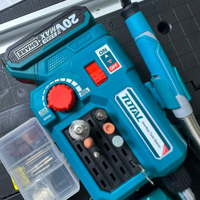 MÁY MÀI KHUÔN DÙNG PIN 20V (1 pin 2.0Ah + sạc) TOTAL TMGLI20011 - HÀNG CHÍNH HÃNG