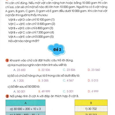Sách - 100 Đề Kiểm Tra Toán 4