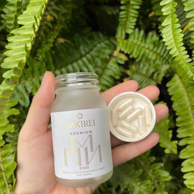 Viên uống bổ sung NMN hỗ trợ sức khỏe, làm đẹp da Sakirei Premium NMN 9120 - 3000mg NMN hộp 30 viên