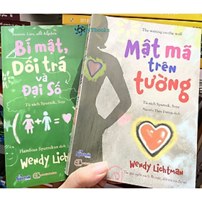 Combo 2 Cuốn Sách Mật Mã Trên Tường + Bí Mật, Dối Trá Và Đại Số – Wendy Lichtman (Song ngữ Anh – Việt)
