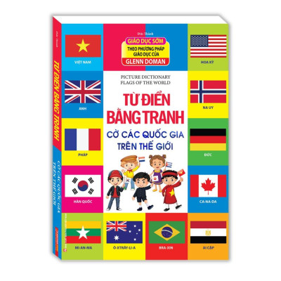 Sách - Từ Điển Bằng Tranh - Bảng Chữ Cái Tiếng Việt + Đồ Dùng Gia Đình + Cờ Các Quốc Gia - Combo 3 Cuốn - Minh Thắng