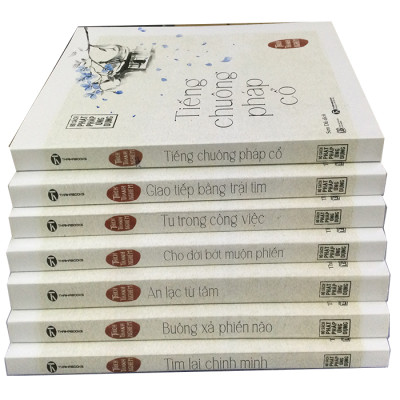 Bộ Sách Phật Pháp Ứng Dụng - Hoà Thượng Thánh Nghiêm: Tiếng Chuông Pháp Cổ + Giao tiếp Bằng Trái Tim + Tu Trong Công Việc + Cho Đời Bớt Phiển Muộn + An Lạc Từ Tâm + Buông xả Phiền Não + Tìm Lại Chính Mình .