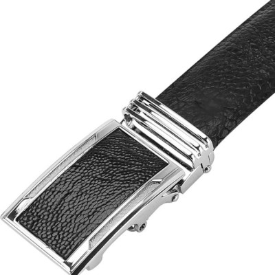 Thắt Lưng Nam Da Đà Điểu Trơn Huy Hoàng HT4409 - Đen