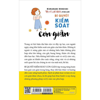 Sách - Bí Quyết Kiểm Soát Cơn Giận - Kuranari Hiroshi - VanLangBooks