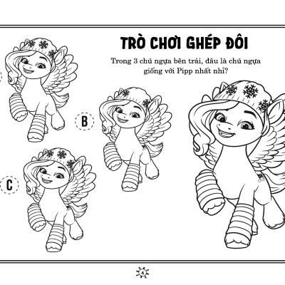 My Little Pony - Sách Tô Màu & Thực Hành Khổ Lớn