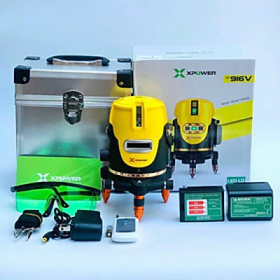 MÁY CÂN BẰNG LASER 5 TIA XANH XPOWER AKUZA 3D ĐẾ XOAY - HÀNG CHÍNH HÃNG