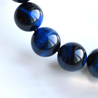 Vòng Tay Đá Mắt Hổ Xanh Dương 12MM 