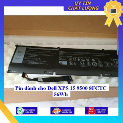 Pin dùng cho Dell XPS 15 9500 8FCTC 56Wh - Hàng Nhập Khẩu New Seal