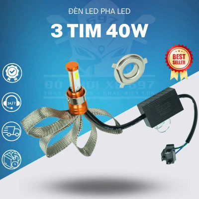Đèn Pha LED 3 Tim Đuôi Công Siêu Sáng: Lựa Chọn Hoàn Hảo Cho Xe Máy và Ô Tô Hàng Cao Cấp